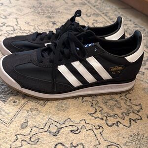 adidas SL 72 Black and White Retro Sneakers